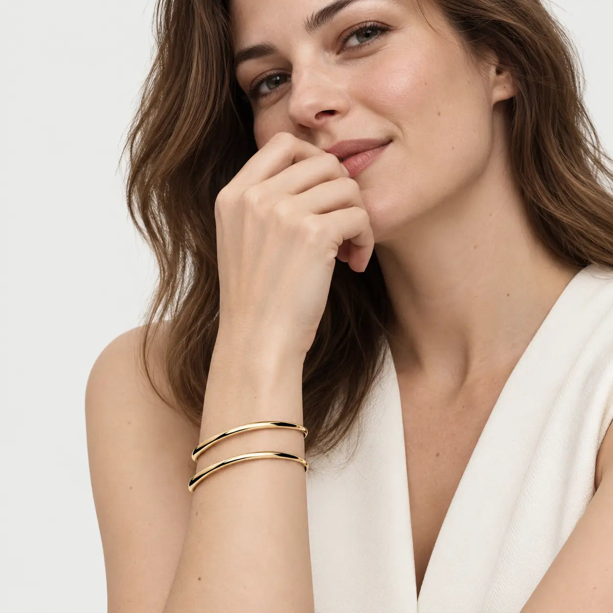 Sculpted Wave Bangle